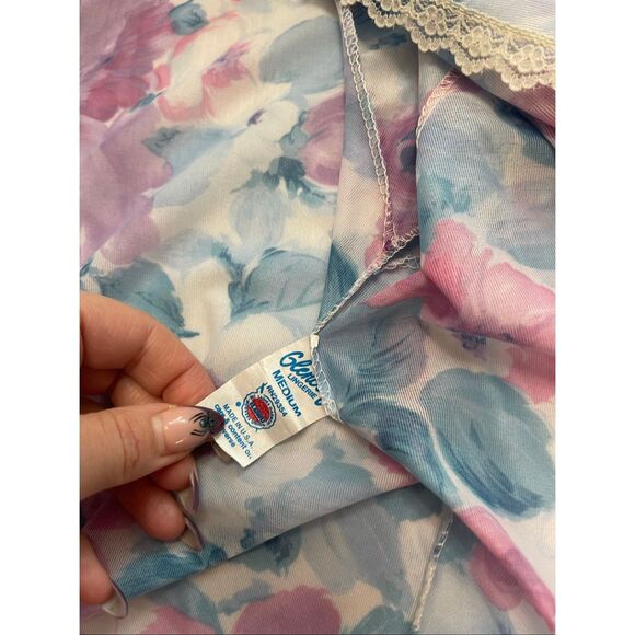 Glencraft x Claudia Phillips Vintage Floral Nightgown Pajama Top Size Medium - Picture 4 of 6